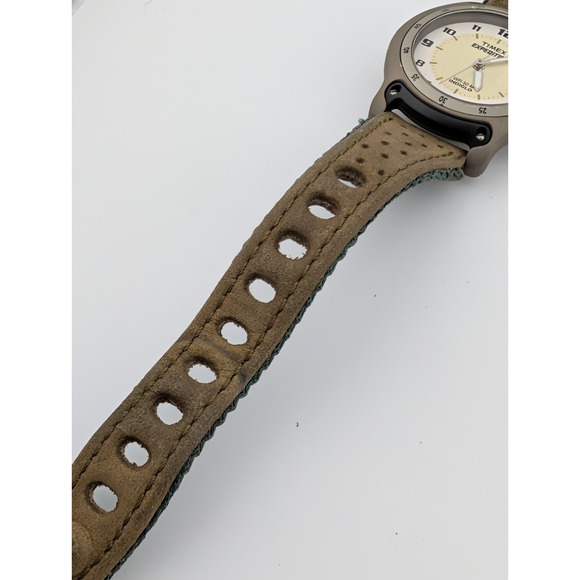 VTG 2002 Timex Expedition Watch Women 30mm‎ Case Brown Band- New BAttery main image 3